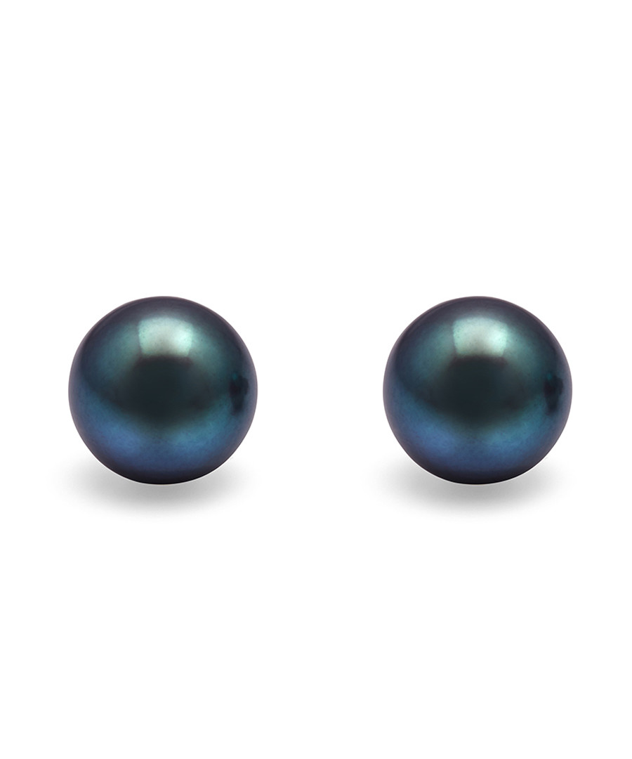 1cm peacock pearl & sterling studs Sale - Windsor Pearls