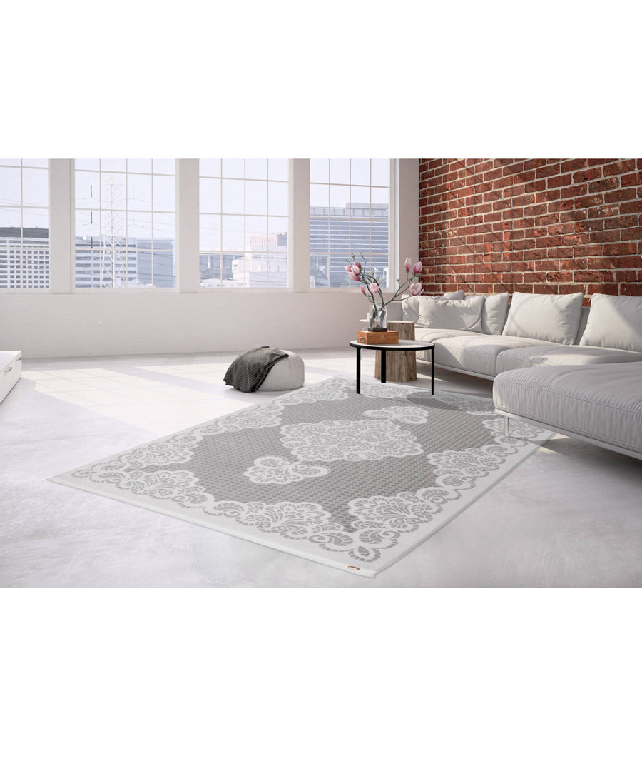 Saloon 200 silver rug 160x230cm Sale - pierre cardin