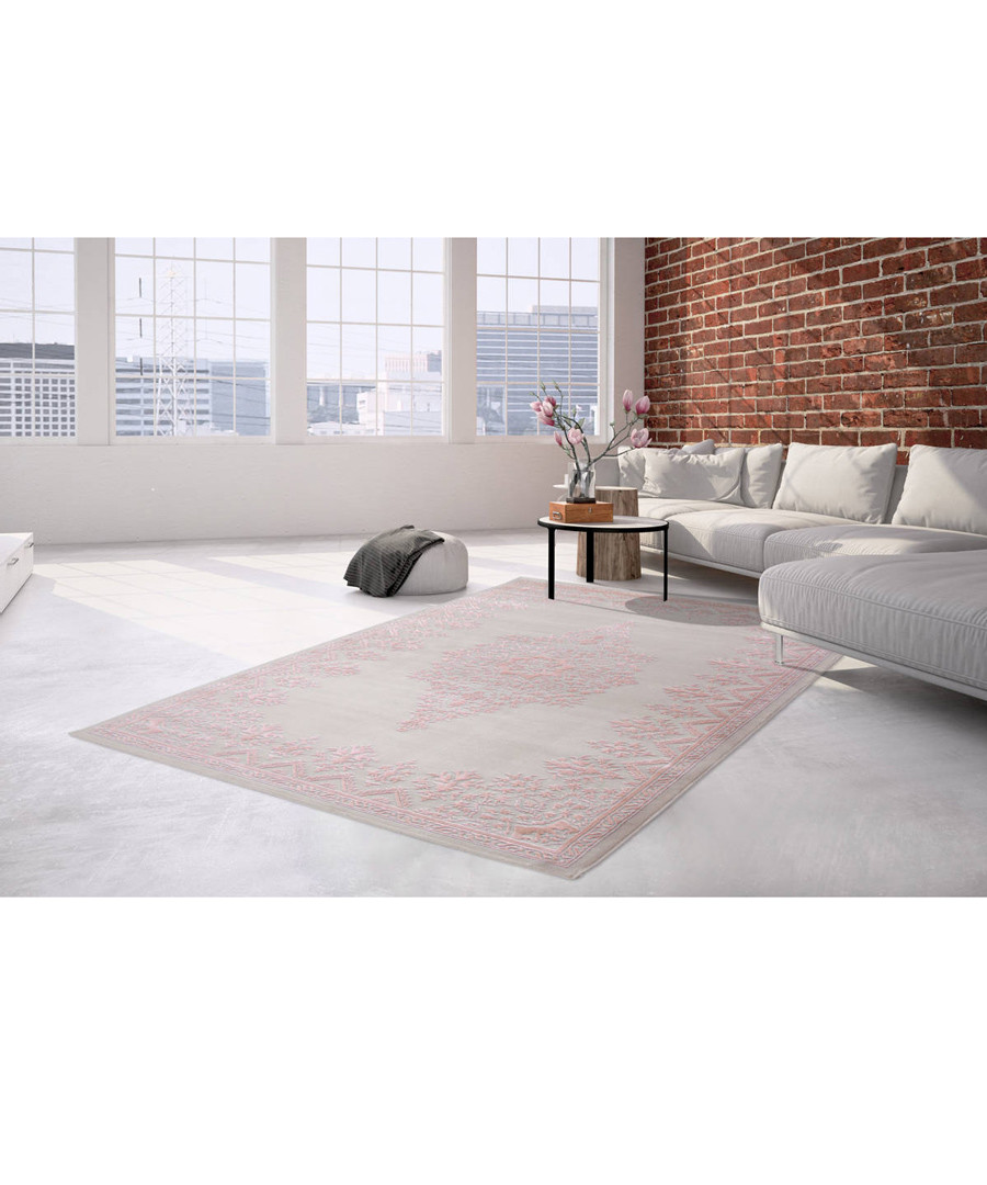 Palast 100 silver & pink rug 80x150cm Sale - pierre cardin