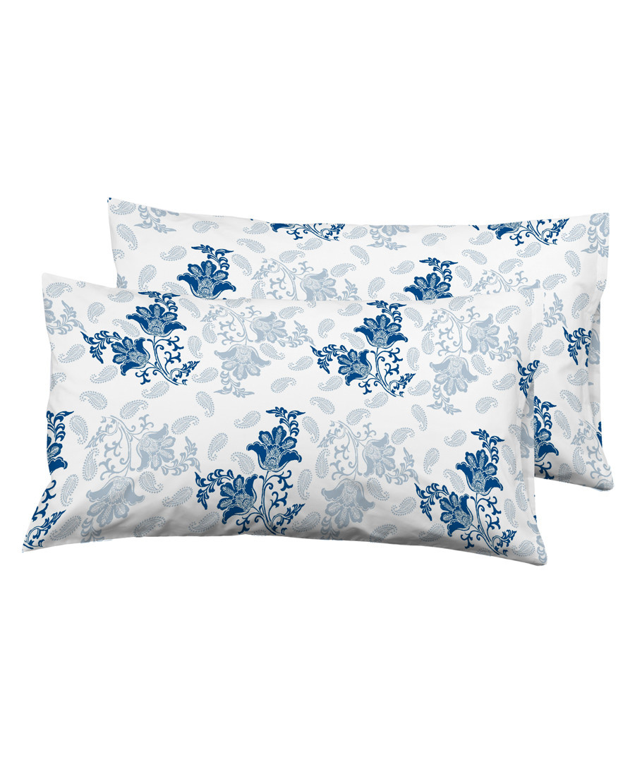 2pc blue pure cotton pattern cushion Sale - Derhy