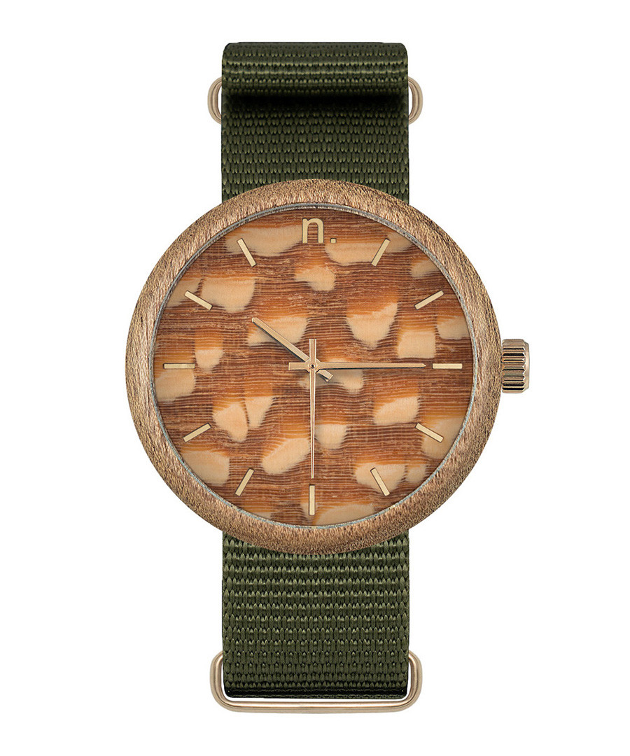 Orange & green pattern watch Sale - NEAT