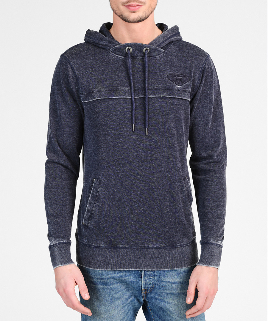Marine cotton blend hoodie Sale - DreiMaster
