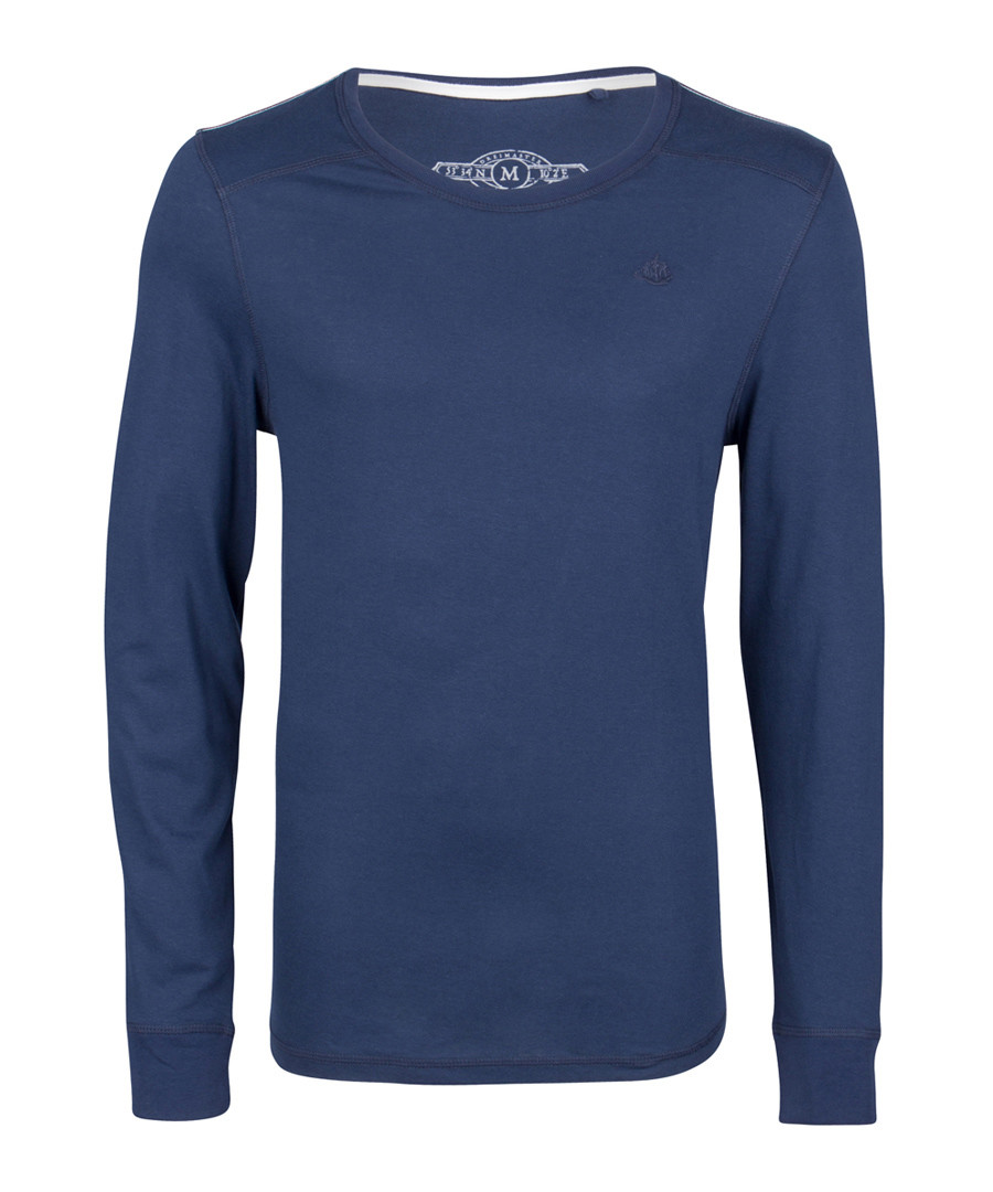 Marine pure cotton long sleeve top Sale - DreiMaster