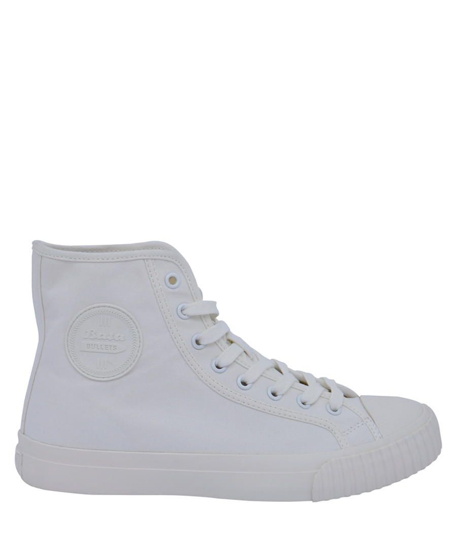 Off-white canvas high top sneakers Sale - BATA