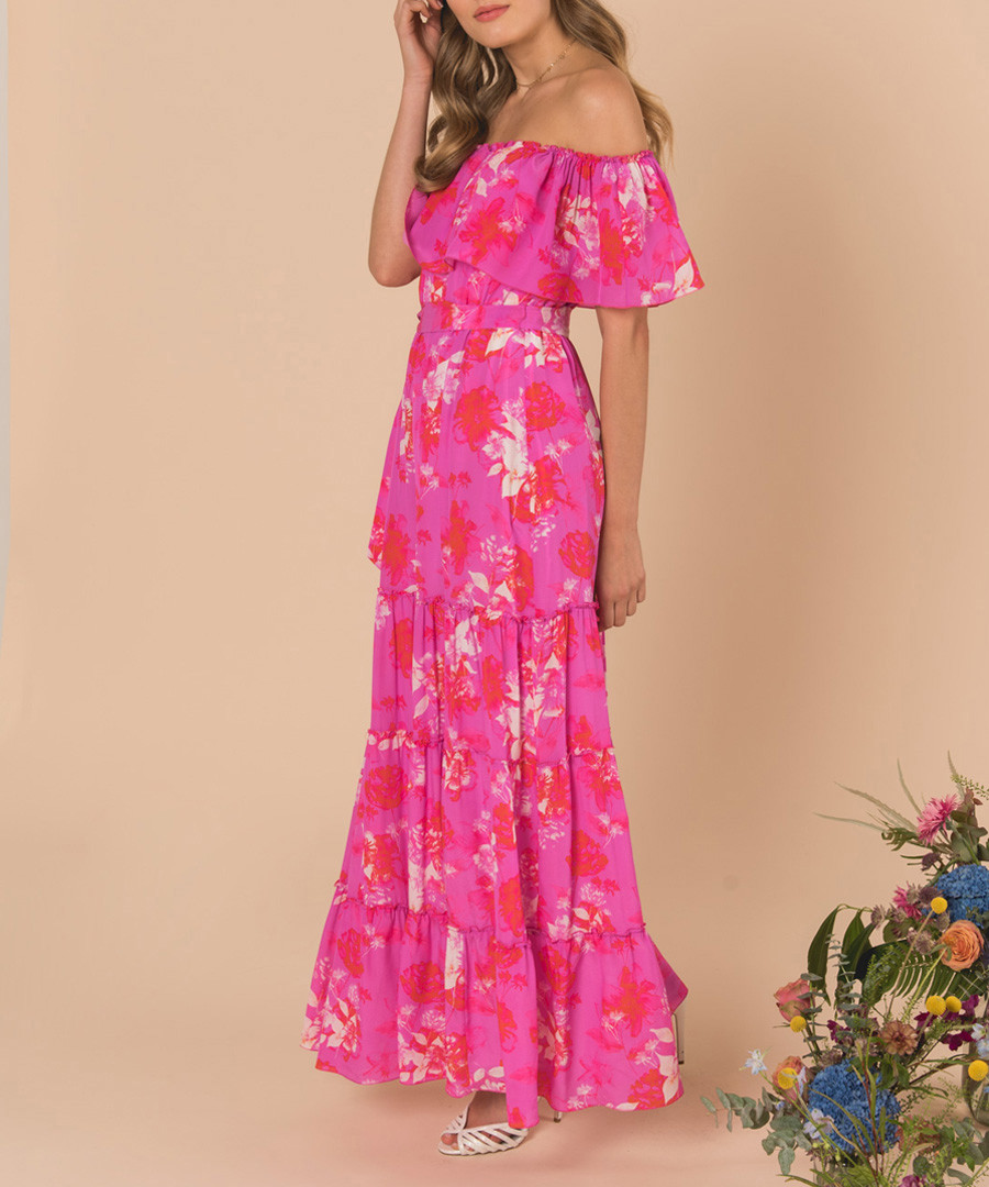 Melrose sunset pink silk maxi dress Sale - ATHENA PROCOPIOU