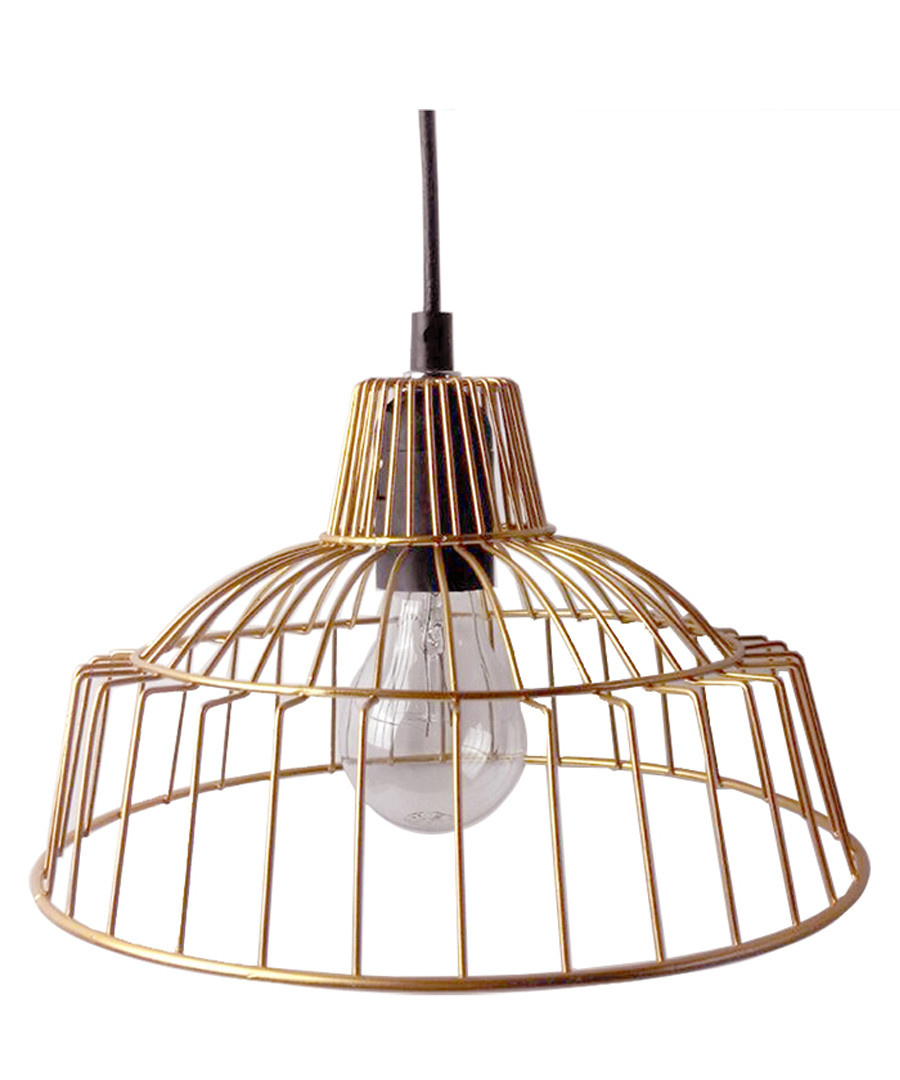 Loft copper-tone cage lamp Sale - Maiko