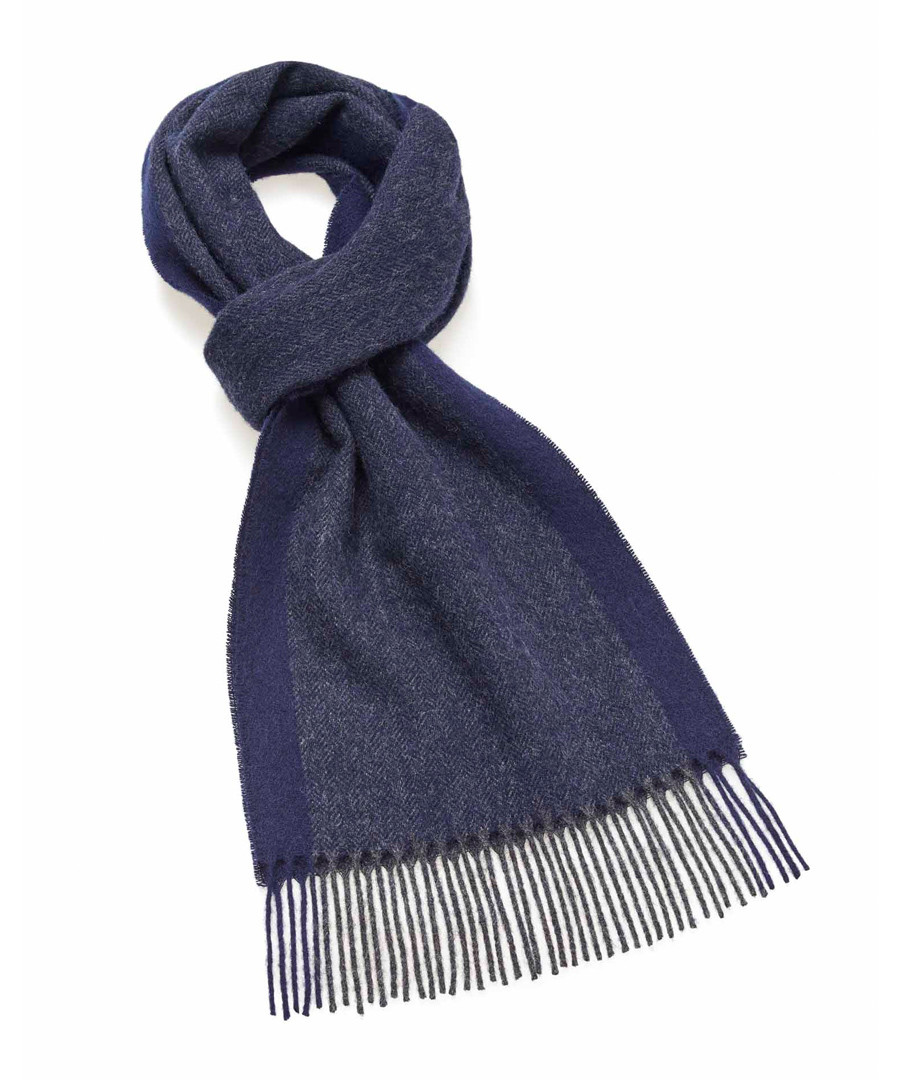 Dales navy lambswool scarf Sale - bronte