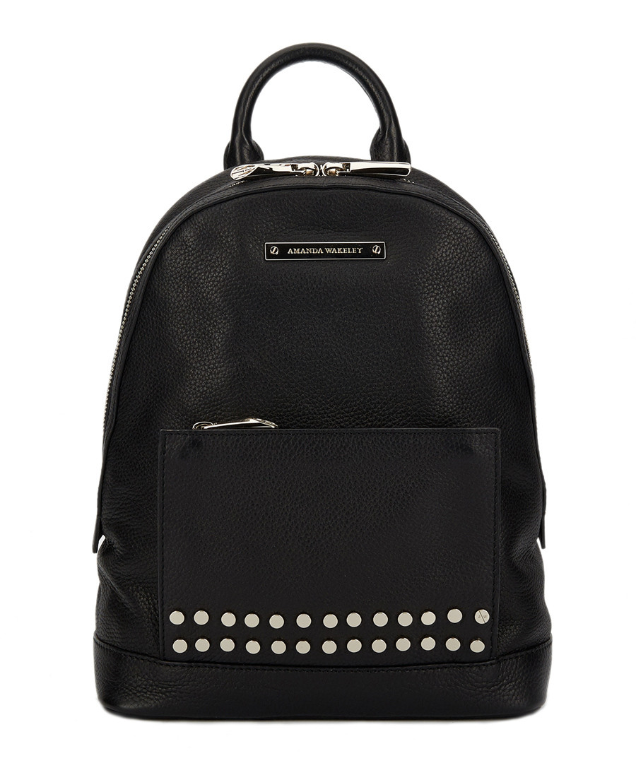 The Mini Flynn black leather backpack Sale - Amanda Wakeley