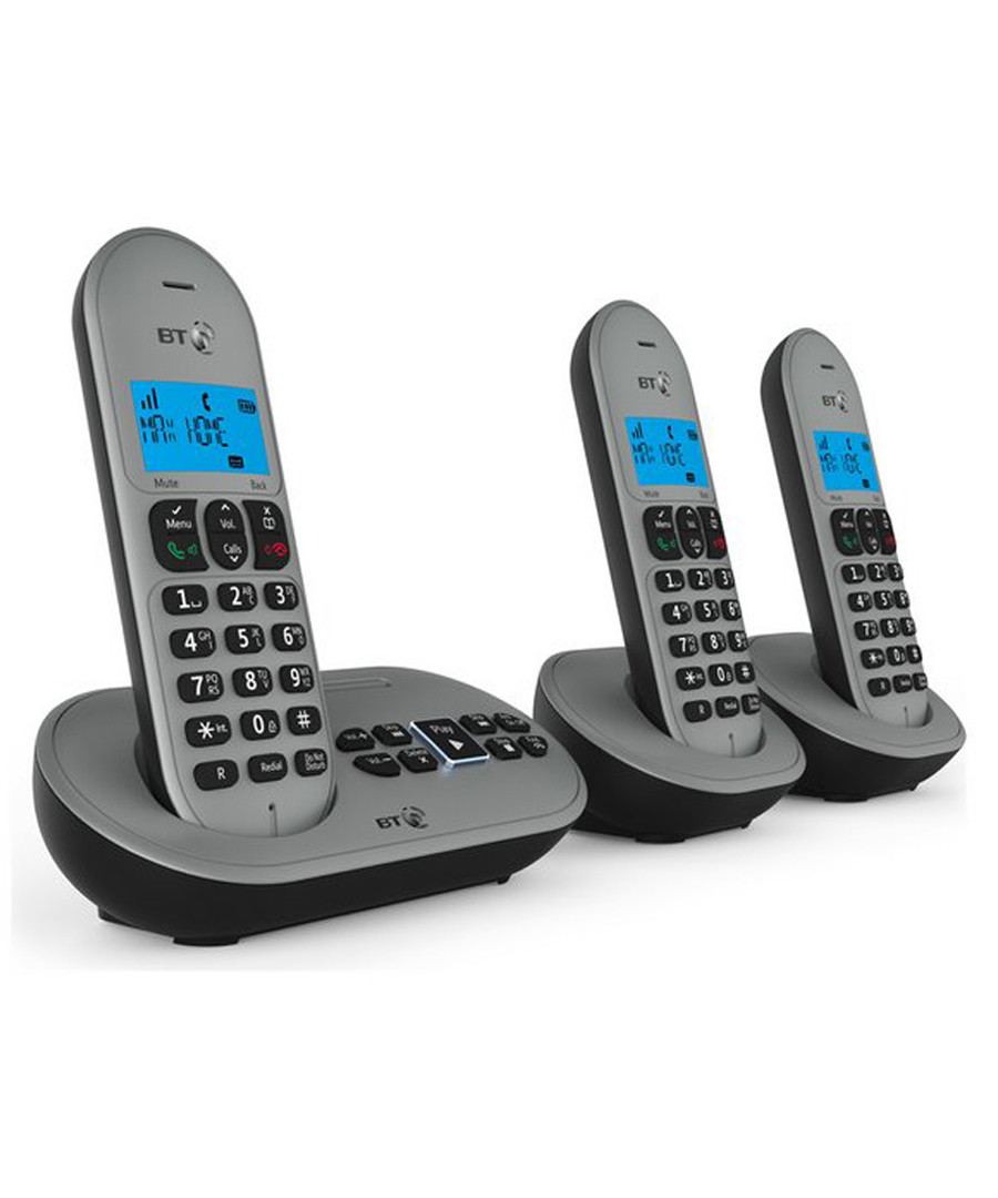 3pc grey & black cordless home phone Sale - Akai