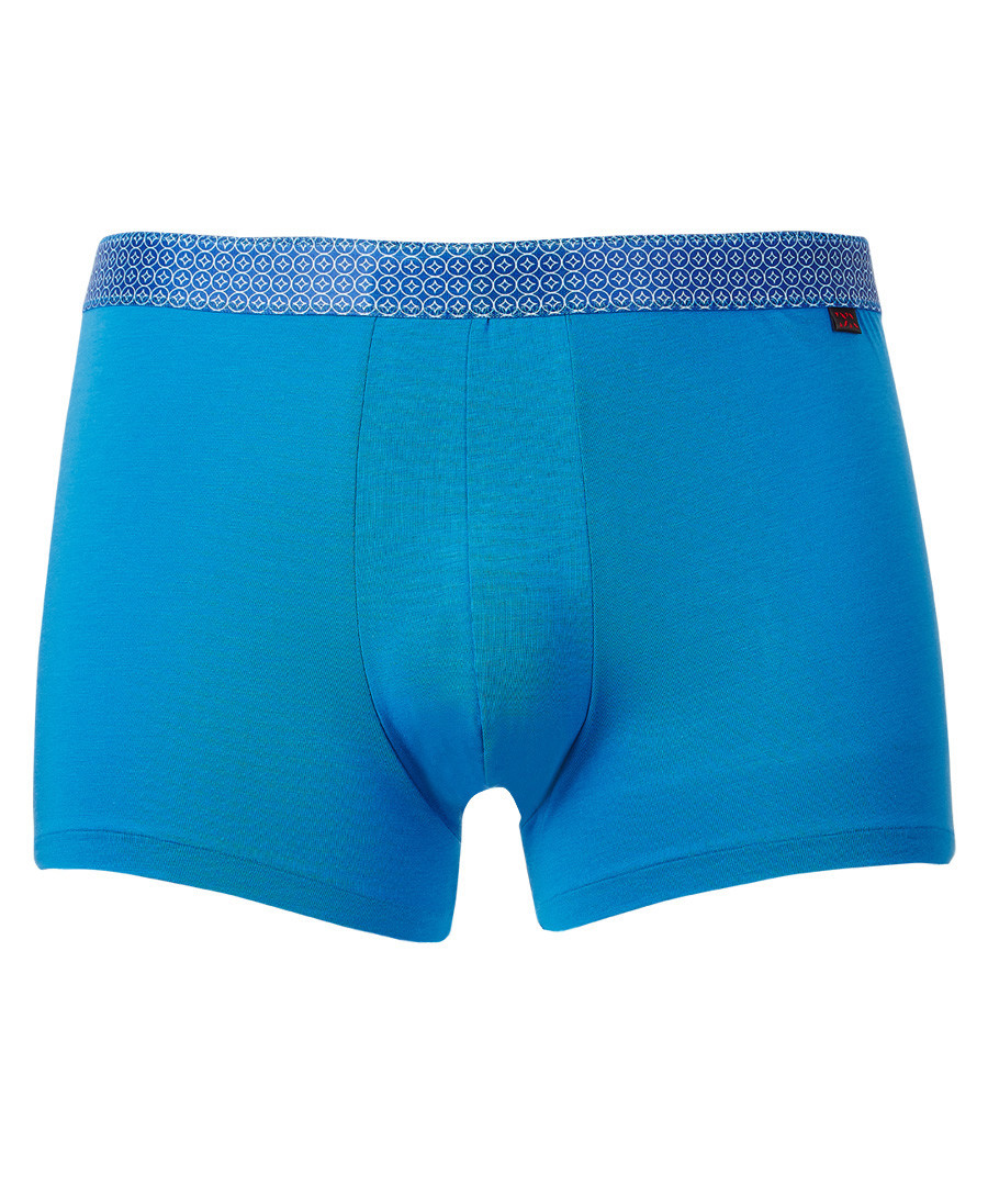 Blue cotton blend boxers Sale - derek rose