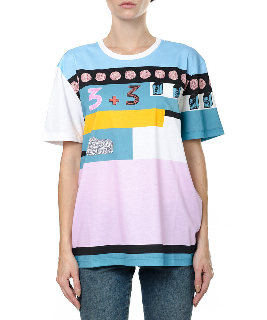 Multi-colour cotton print T-shirt Sale - valentino