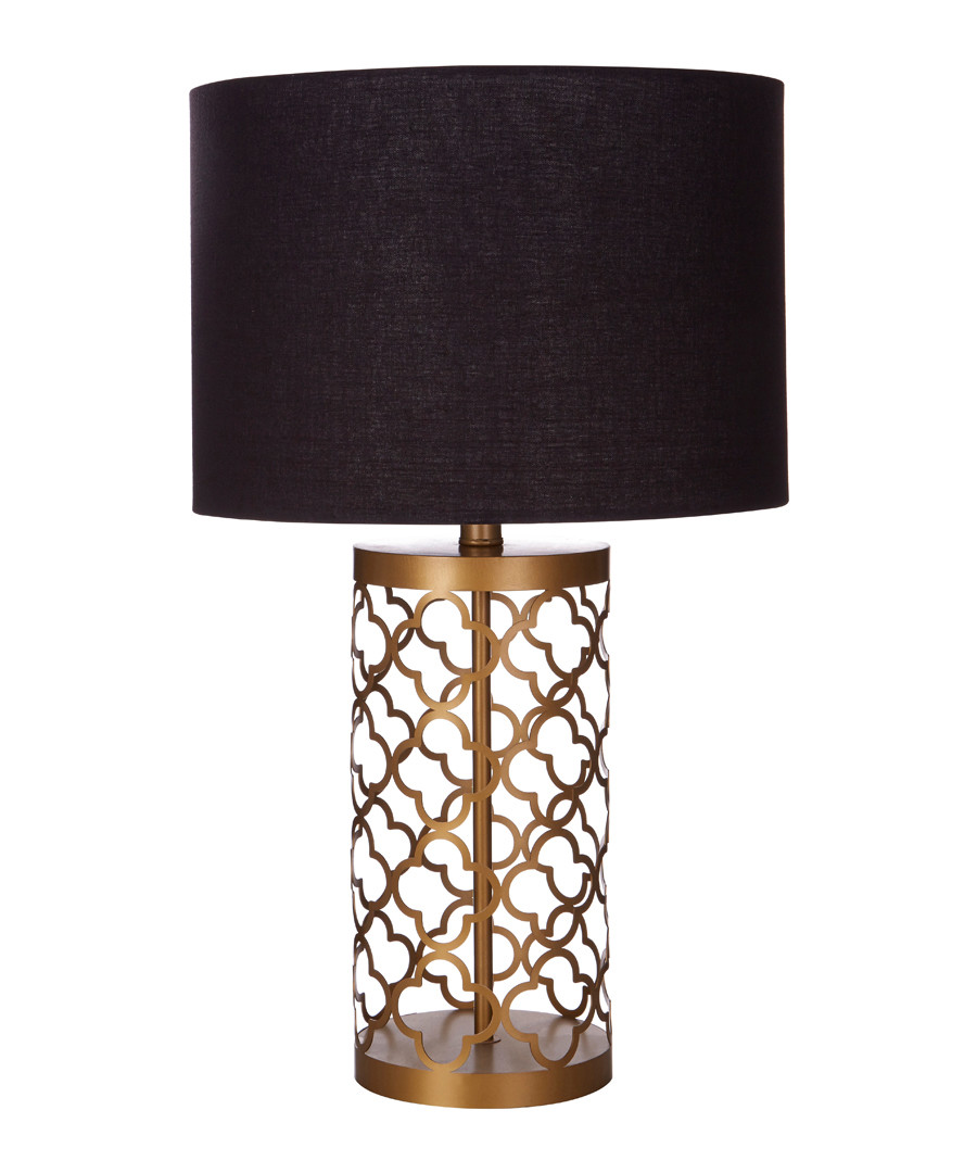 Lexis copper-tone lattice table lamp Sale - Premier