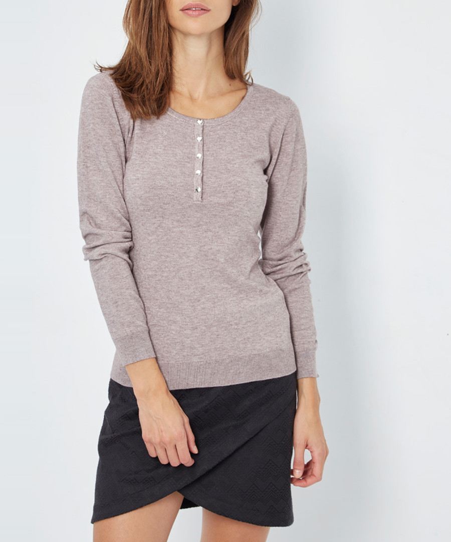 Desert cashmere long sleeve top Sale - william de faye