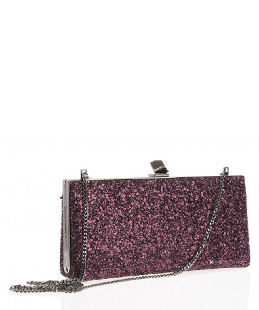 Celeste purple silk blend clutch bag Sale - jimmy choo