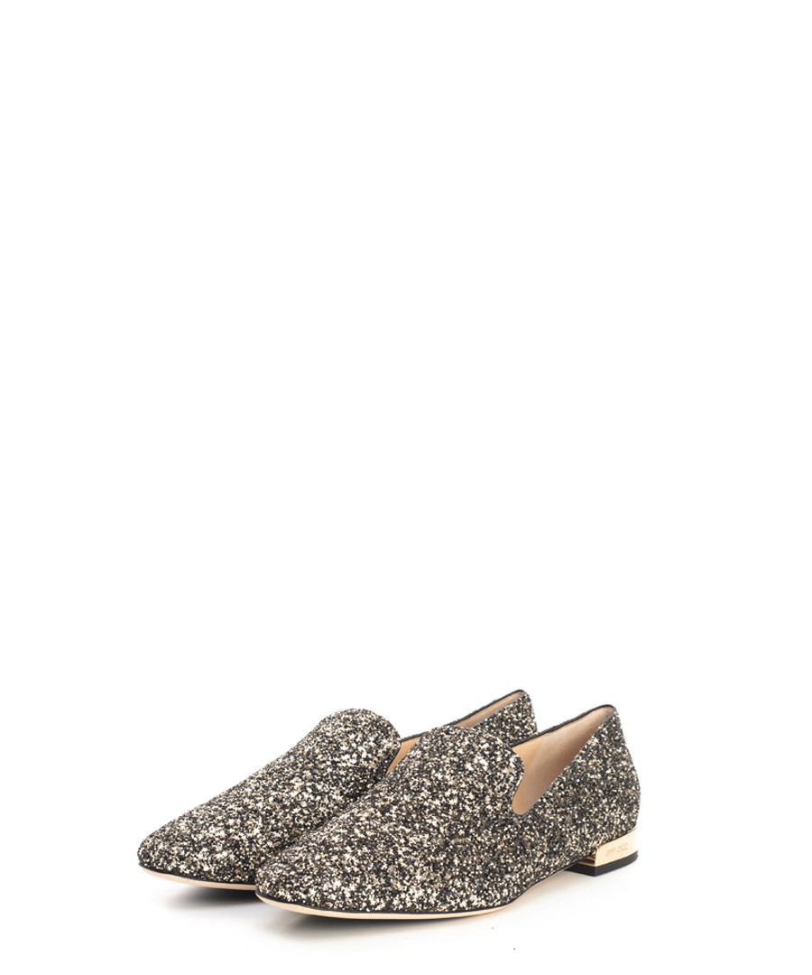Jaida gold glitter loafers Sale - jimmy choo