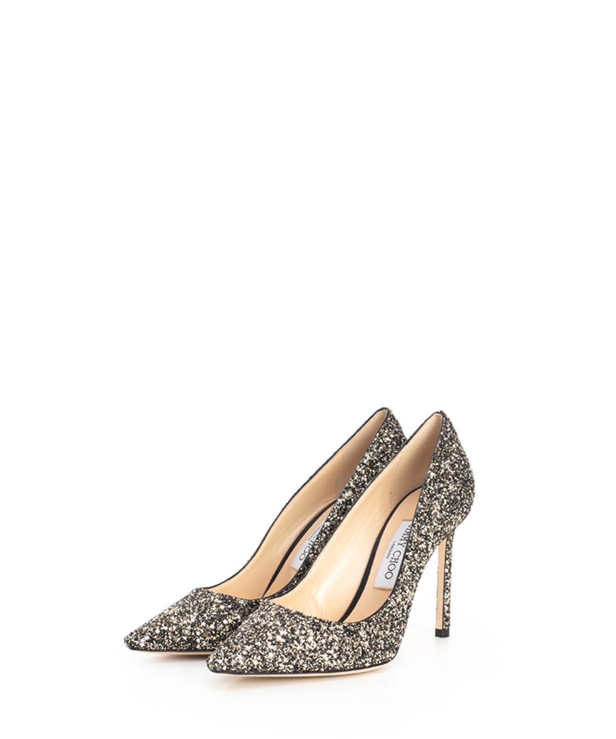 Romy gold glitter stiletto heels Sale - jimmy choo