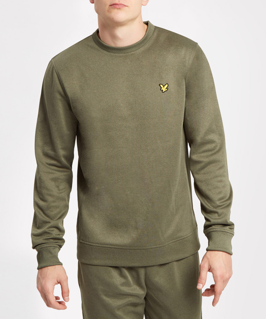 Olive marl logo sweatshirt Sale - Lyle & Scott