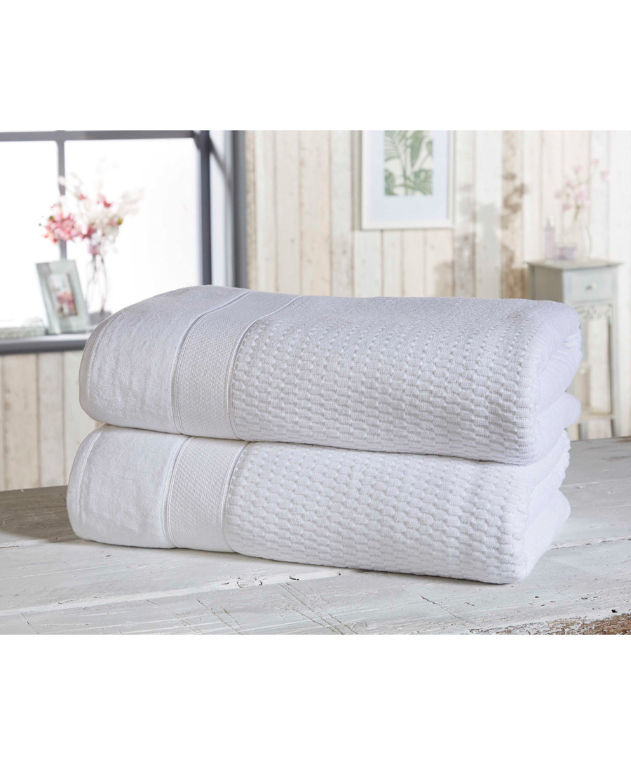 2pc white cotton bath sheet bale Sale - royal velvet