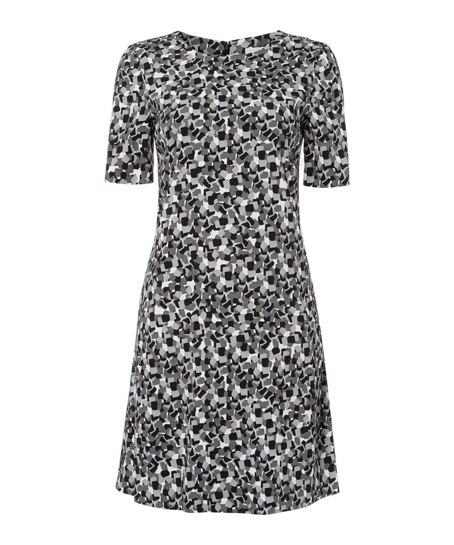Dixie grey print A-line mini dress Sale - Goat