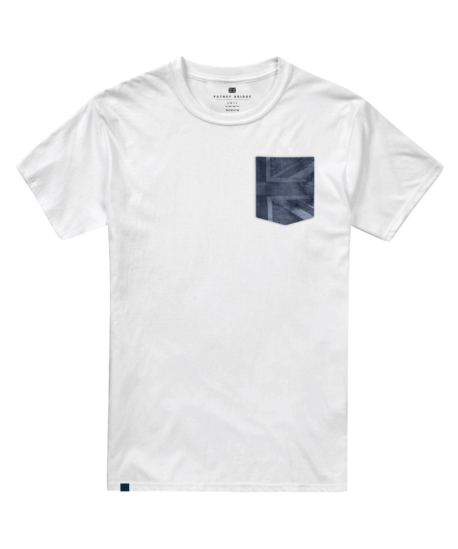 White pure cotton T-shirt Sale - putney bridge