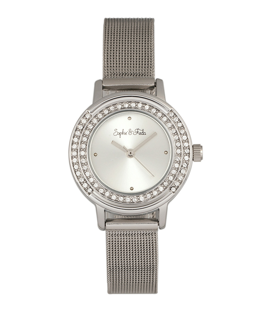 Cambridge silver-tone crystal watch Sale - sophie & freda