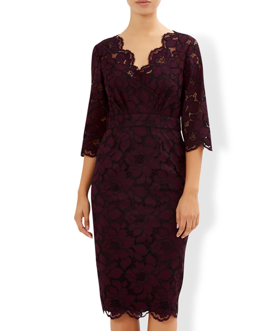 Elodie red lace midi dress Sale - monsoon