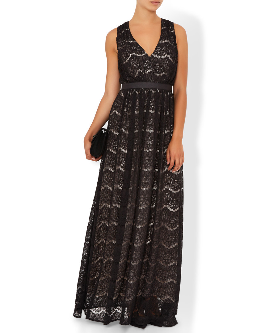 Cloe black patterned maxi dress Sale - monsoon