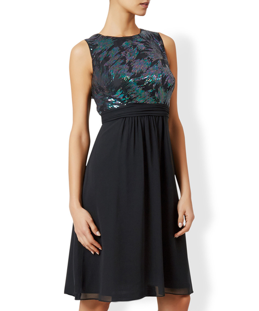 Alina black sleeveless midi dress Sale - monsoon