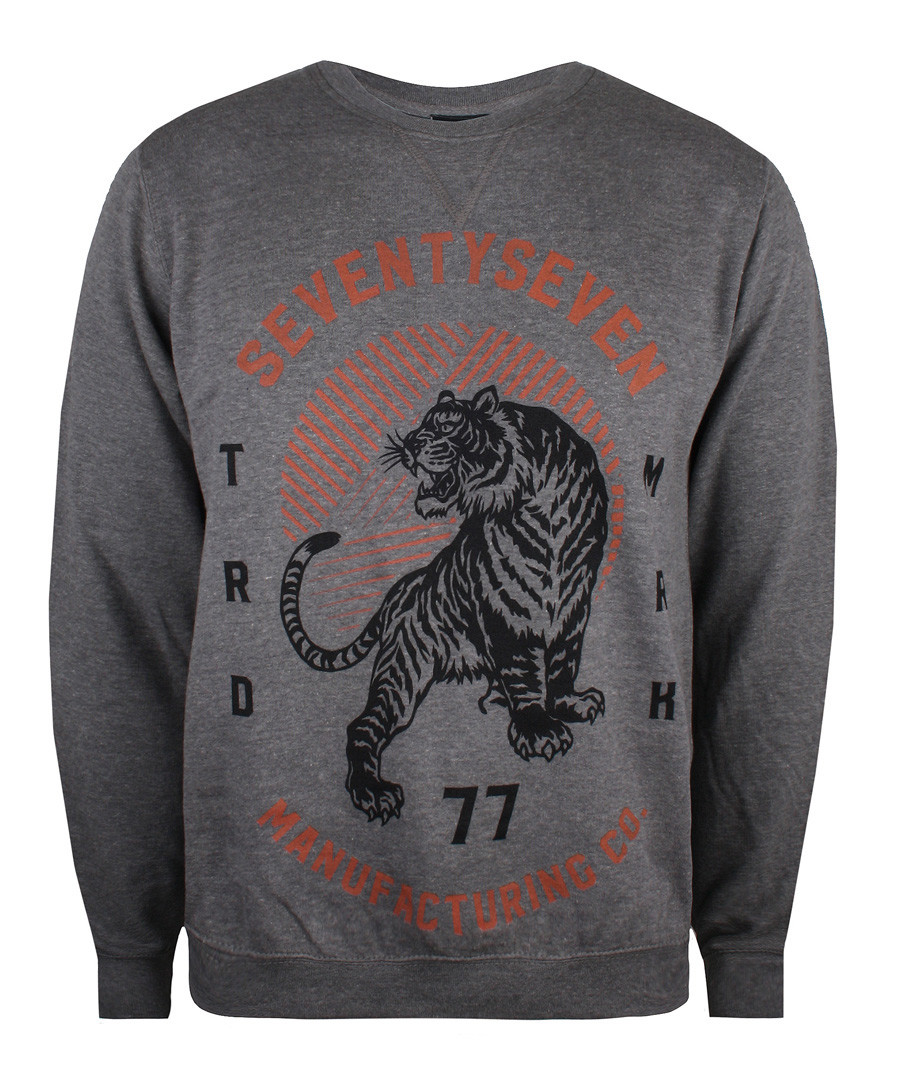 Heather grey cotton blend jumper Sale - seventy seven