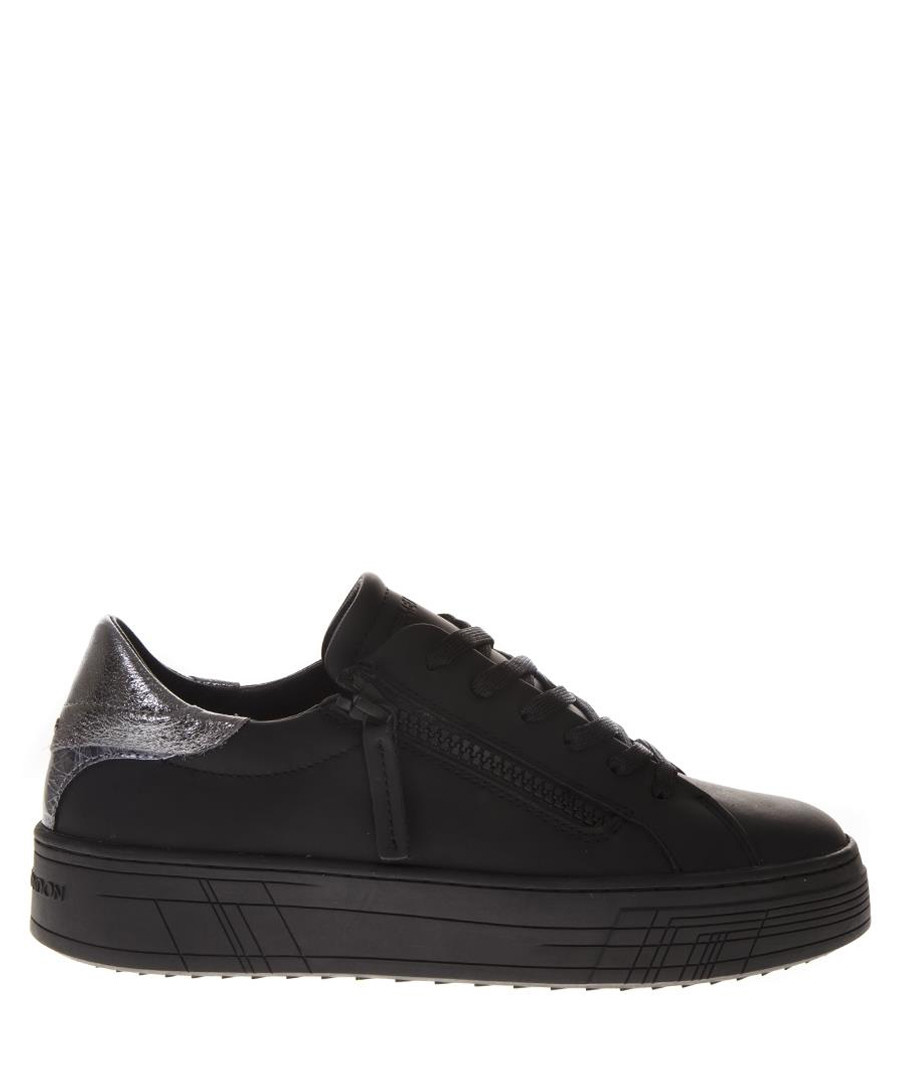 Krazy black leather sneakers Sale - crime london