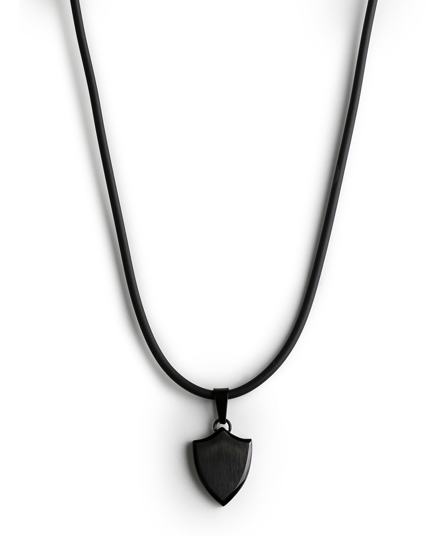 Black dog tag necklace Sale - monomen