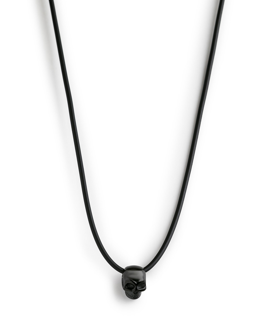 Black silicon skull necklace Sale - monomen