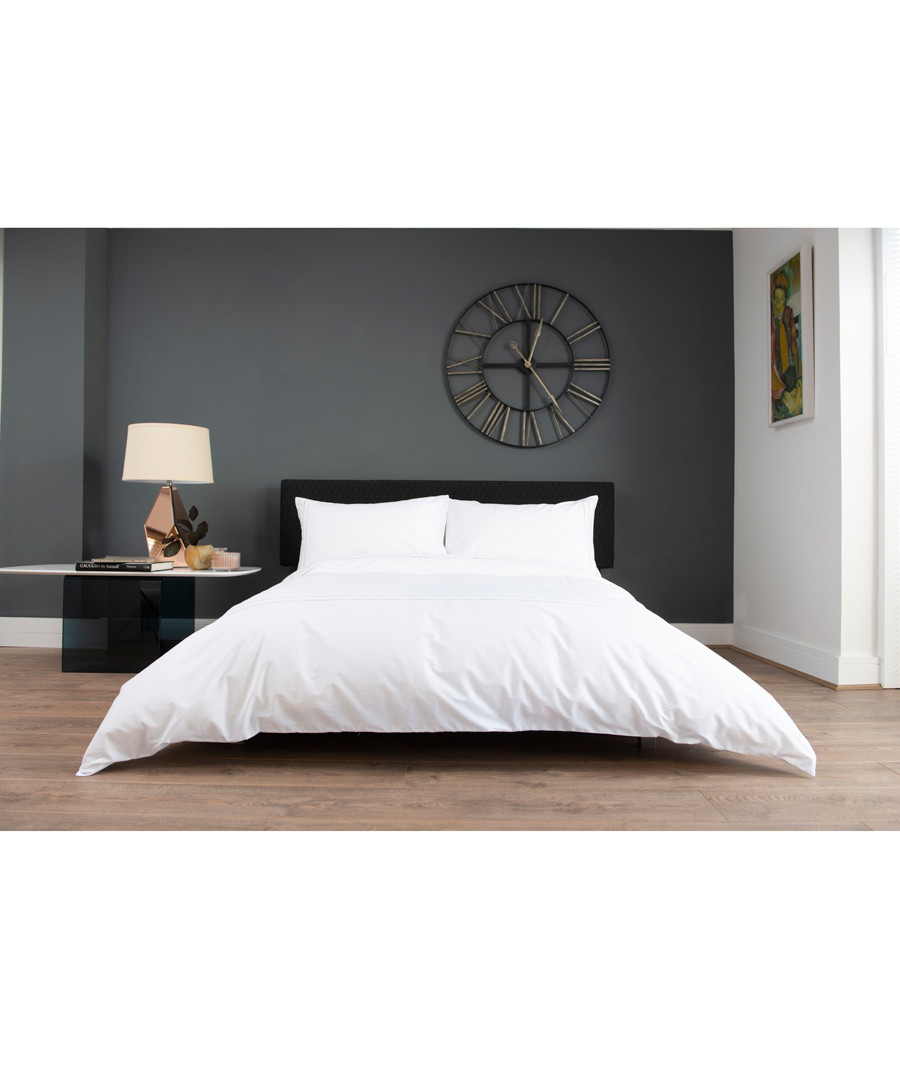 Florence white cotton double duvet set Sale - lyndon