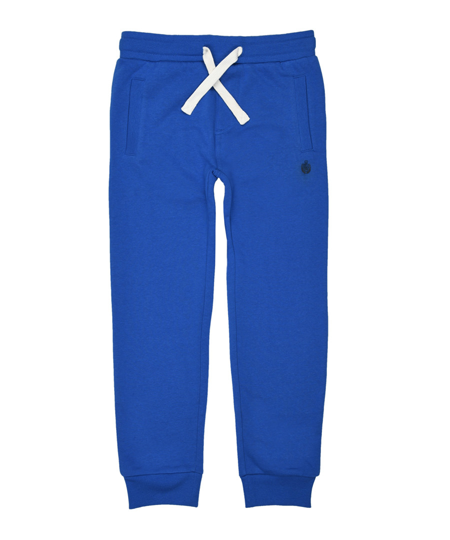 Boys' blue cotton blend joggers Sale - polo club st. martin