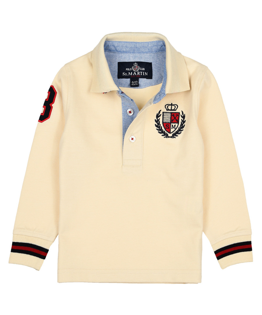 Boys' milk pure cotton long sleeve shirt Sale - polo club st. martin