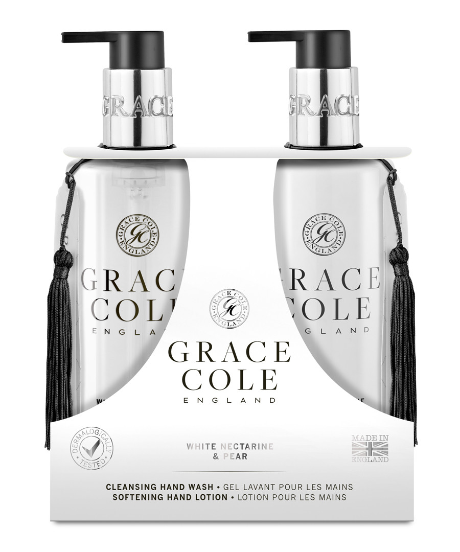 2pc White Nectarine & Pear hand care set Sale - grace cole