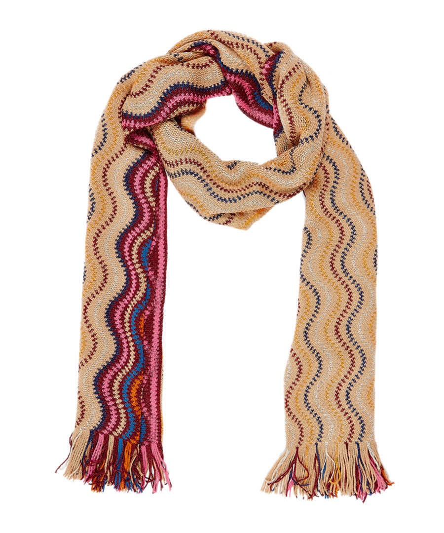 Multi-colour wool & cashmere blend scarf Sale - missoni