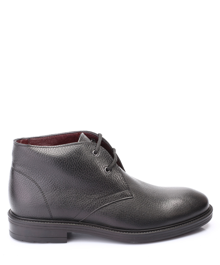 Black leather lace-up ankle boots Sale - s baker