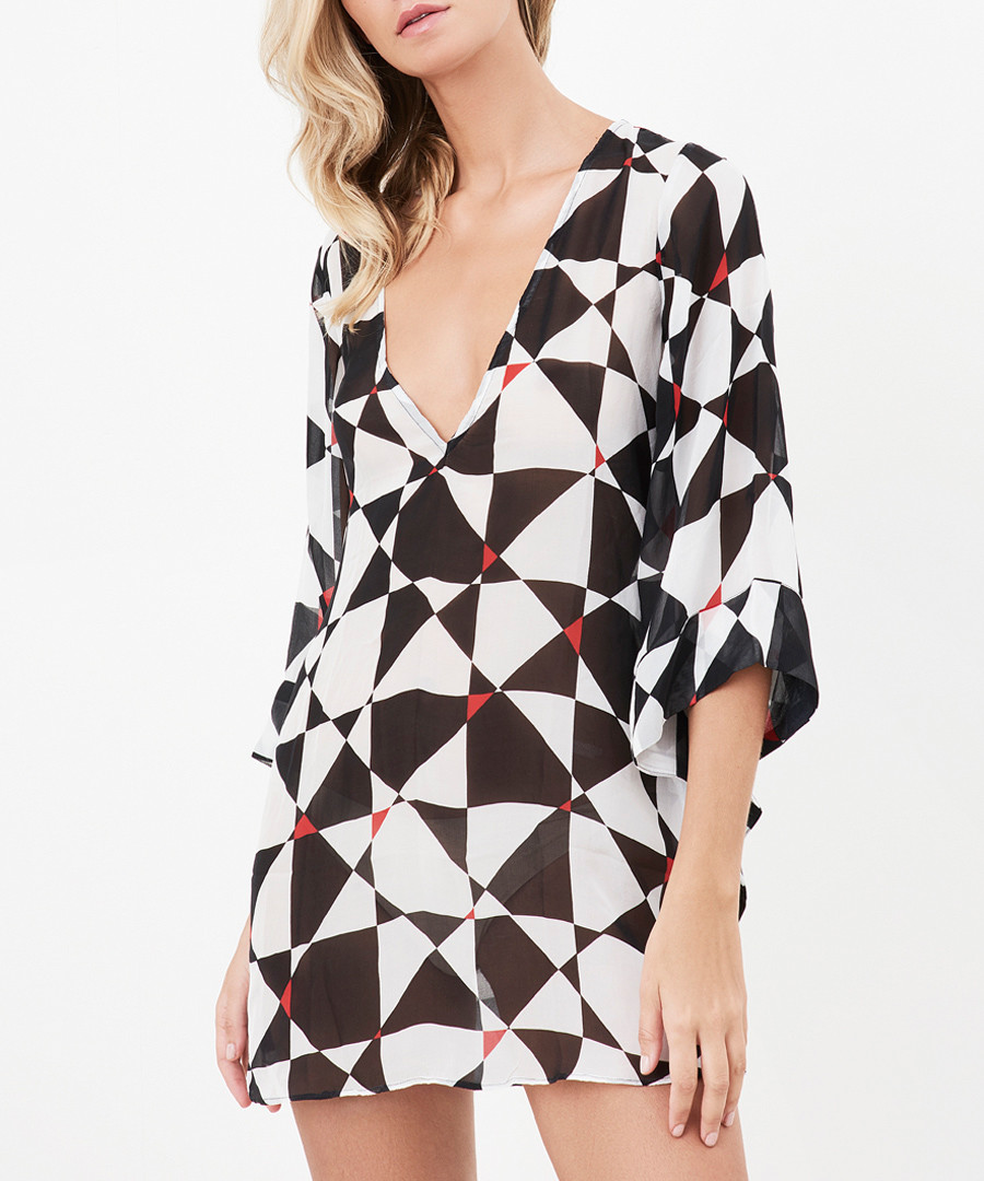 Talia print pure silk mini dress Sale - alexandra miro