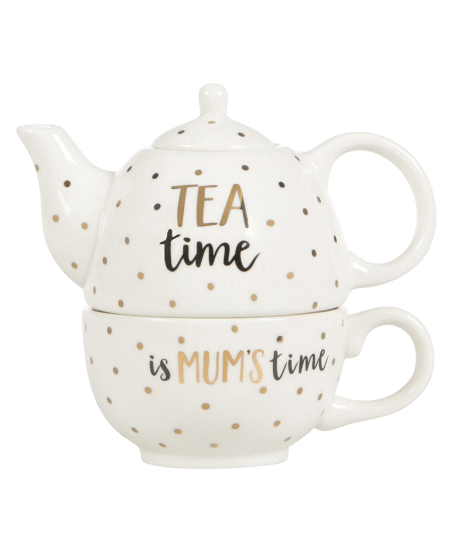 2pc Mum Time teapot & mug set Sale - sass & belle