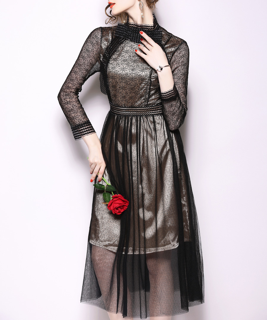 Black long sleeve dress Sale - kaimilan