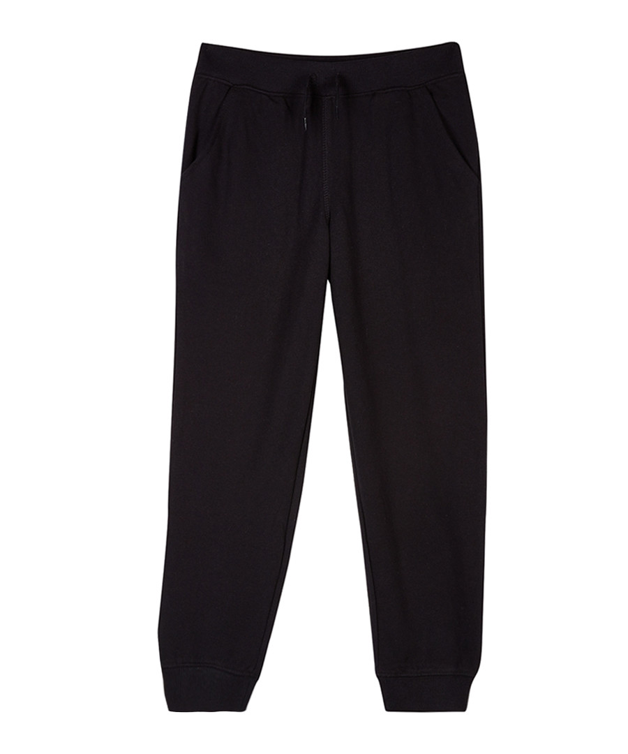 Black cotton blend logo joggers Sale - true religion