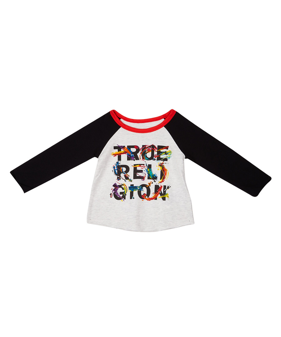 Girls' white slogan long sleeve top Sale - true religion