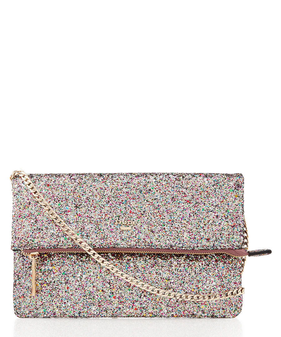 Bex multi glitter clutch bag Sale - dune