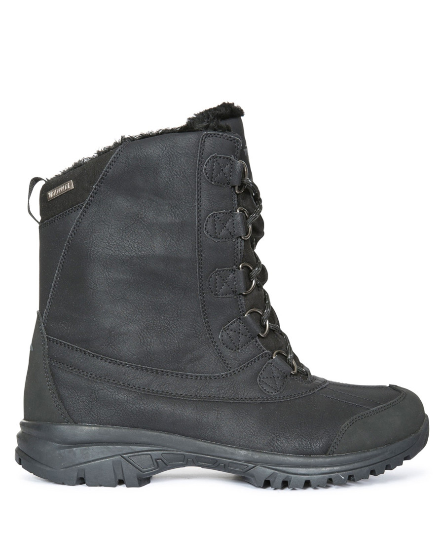 Black faux fur-lined ski boots Sale - Trespass