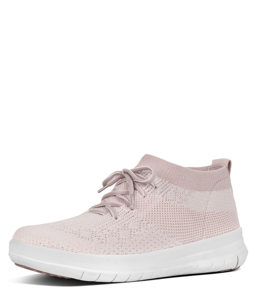 Uberknit pink slip-on high top sneakers Sale - fitflop