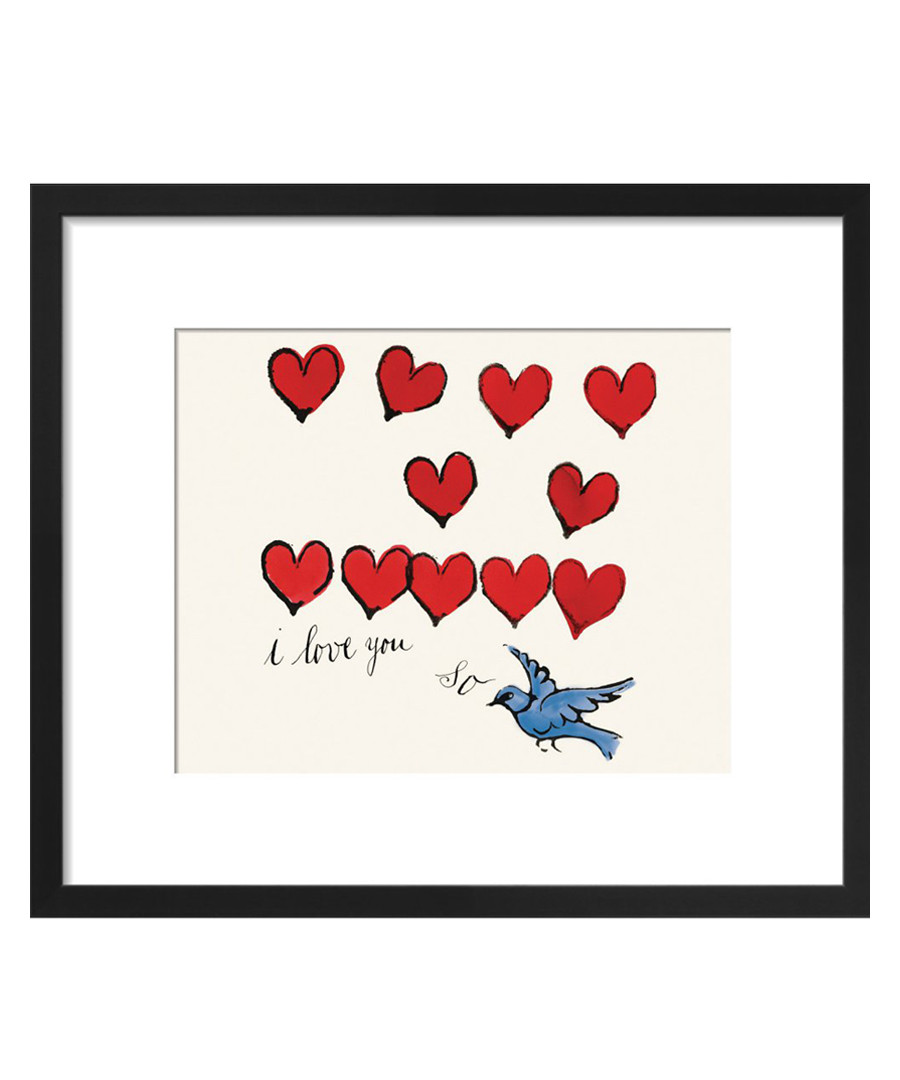 I Love You So framed print 28 x 36cm Sale - Andy Warhol