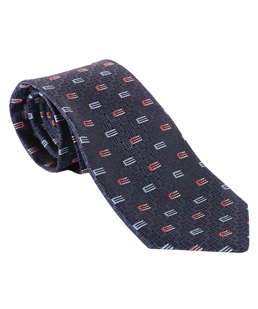 Navy pure silk slim tie Sale - ETRO