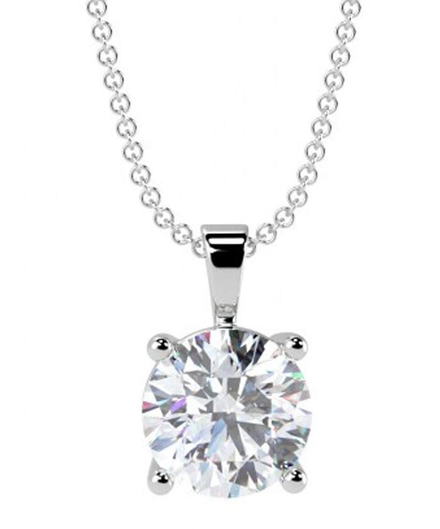 0.5ct diamond & 18k white gold pendant Sale - Buy Fine Diamonds