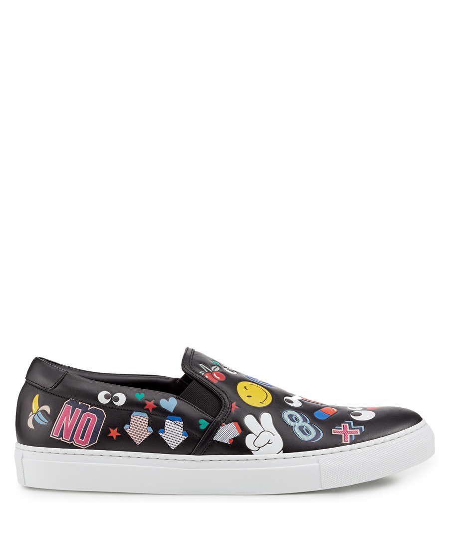 All Over Wink Black nappa sneakers Sale - anya hindmarch
